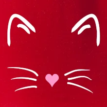 Kočka - srdce místo nosu