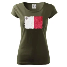 Vlajka Malta okousaná