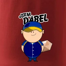 Jsem ďábel doručovatel modro žlutý