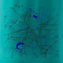 Plzeň mapa s vodními toky