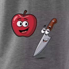 Parové triko - Jablko a nůž