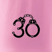 Narozeninové tričko pro policajta - pouta 30