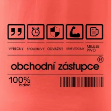 Čárový kód obchodní zástupce