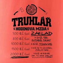 Hodinová mzda truhlář