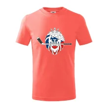 Lev s hokejkou v tlamě - Česká vlajka