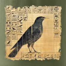 Egyptské hieroglyfy pták