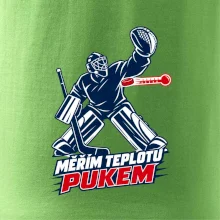 Hokejový teploměr pukem