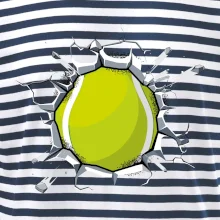 Tenisový míč v triku