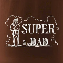 Kreslený nápis super dad