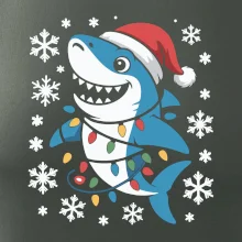 Vánoční žralok a vločky