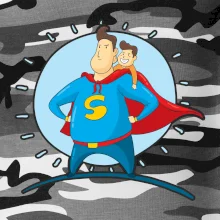 Táta superman - kluk Táta superman - kluk