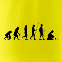 Evoluce houbař muž