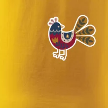 Folklor na prsu slepice