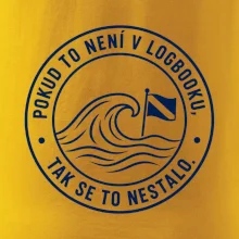 Pokud to není v logbooku kruhové razítko s vlnou a vlajkou