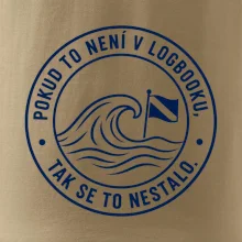 Pokud to není v logbooku kruhové razítko s vlnou a vlajkou