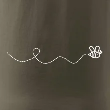 Dráha letu včely - vlnovka