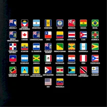 Vlajky států - Amerika