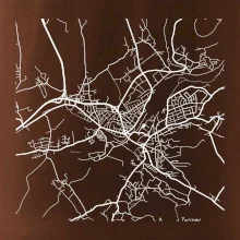 Mapy měst černobílé Turnov