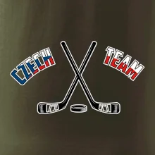 Czech team - hokejky a puk