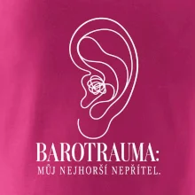 Barotrauma můj nejhorší nepřítel ucho s uzlem v lince