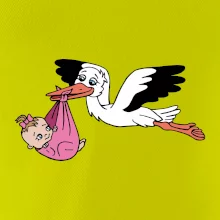 Čáp a miminko - holka (Hana-creative)