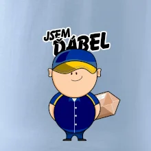 Jsem ďábel doručovatel modro žlutý