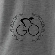 Logo cyklisty a řetěz