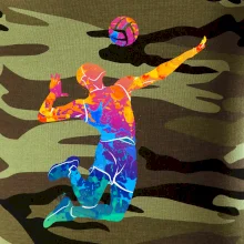 Volejbalista splash s míčem