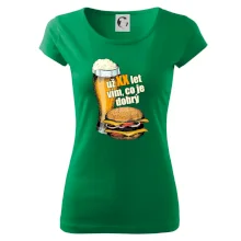 Pivo a burger vím co je dobrý