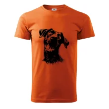 Černobílá karikatura Labrador tmavý