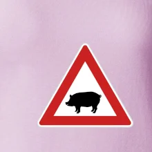 Dopravní značka - Pozor prase domácí