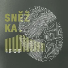 Sněžka - vrstevnice otisk