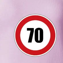 Dopravní značka - omezení rychlosti 70
