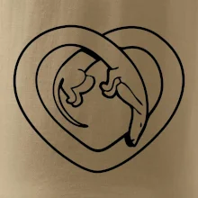 Jezevčík srdce - obrys