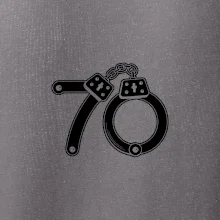 Narozeninové tričko pro policajta - pouta 70