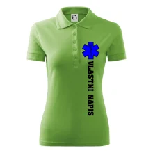 Hvězda života - vlastní nápis vpředu a vzadu