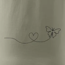 Dráha letu motýla - srdce