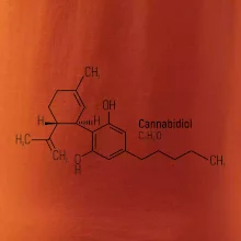 Molekulární struktura CBD (Canabidiol)