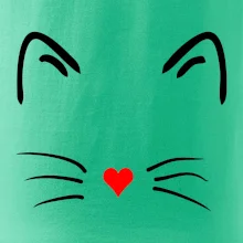 Kočka - srdce místo nosu