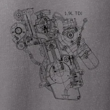Motor Škoda/ VW 1.9L  TDI z boku