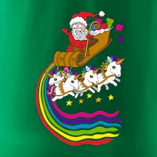 Santa a jednorožci (Pecka design)
