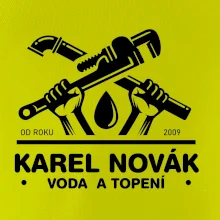 Instalatér - Překřížené klíče vlastní nápis