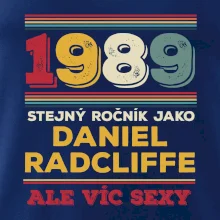 1989 stejný ročník jako Daniel Radcliffe