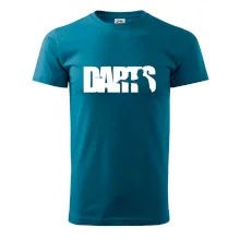 Darts - nápis se šipkařem
