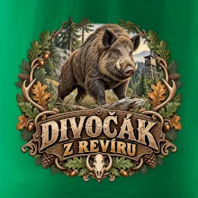Divočák z revíru myslivecký lesní motiv