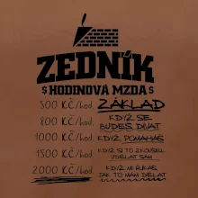 Hodinová mzda zedník