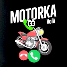 Karikatura motorka silnice volá
