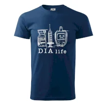 D I A life - kreslený insulin injekce a glukometr