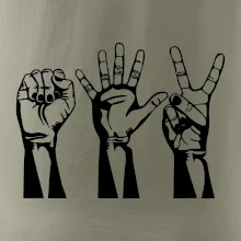 Kámen nůžky papír černé