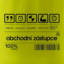 Čárový kód obchodní zástupce